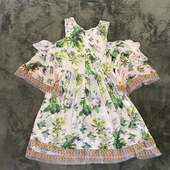 Anthropologie Varun Bahl Green Embroidered Dress - Picture 11 of 13